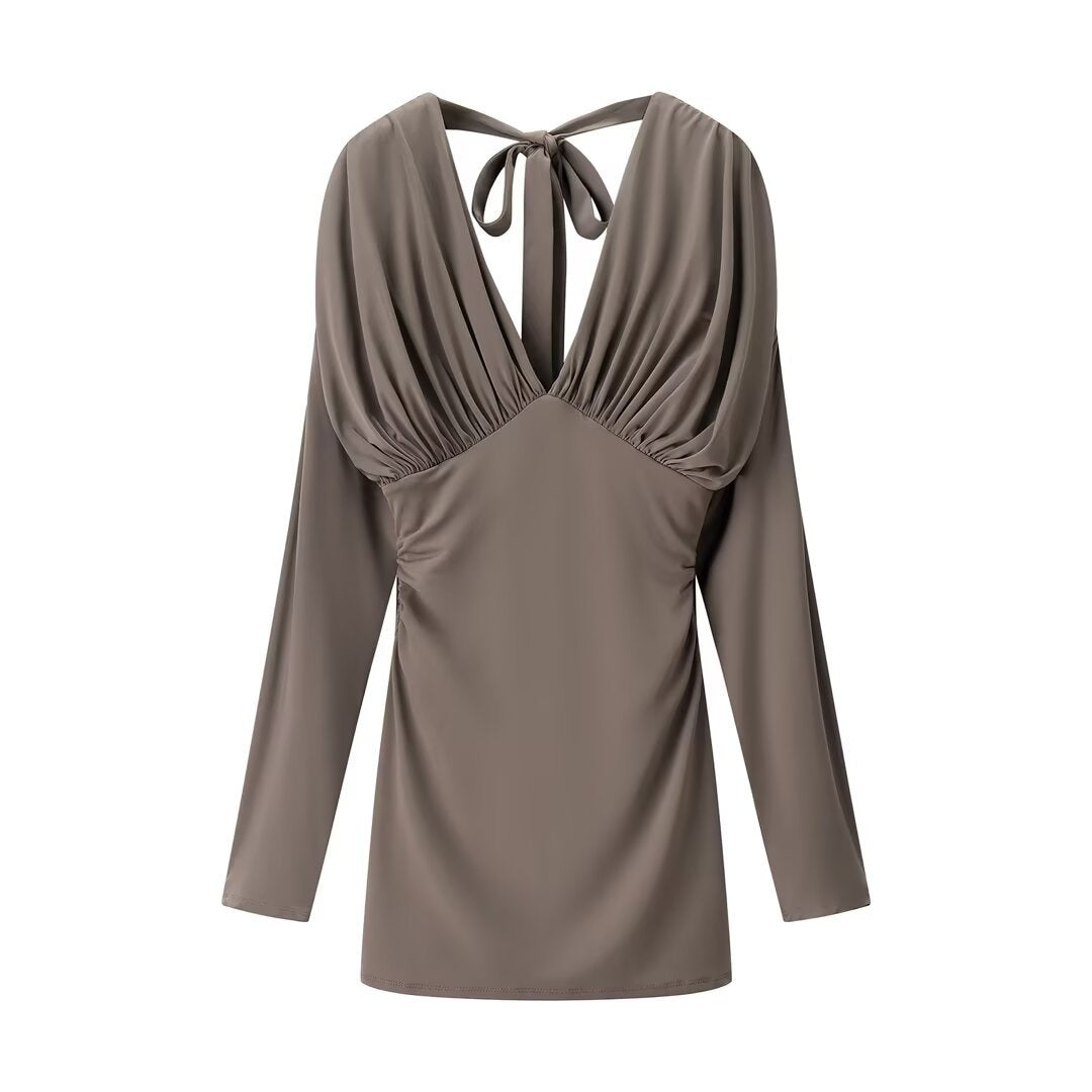 Una | Elegant Long Sleeve Mini Dress