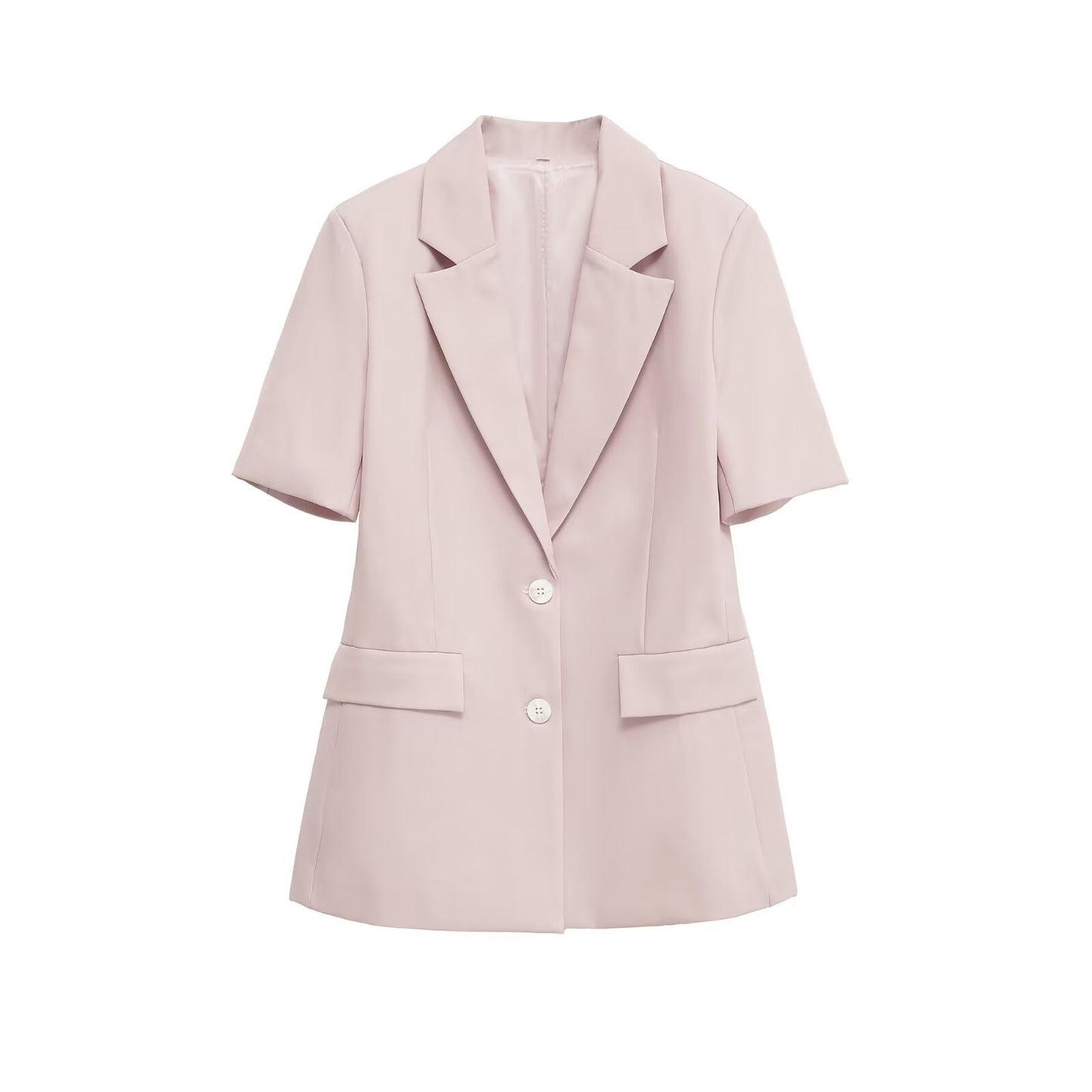 Fleur | Summer Short Sleeve Pink Blazer