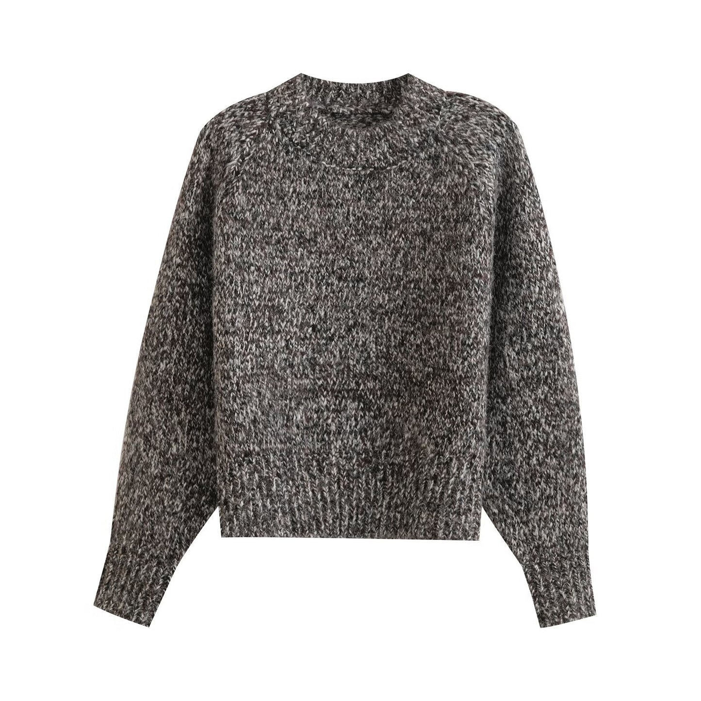 Rosa | Casual Knitted Top Pink Long Sleeve Crew Neck