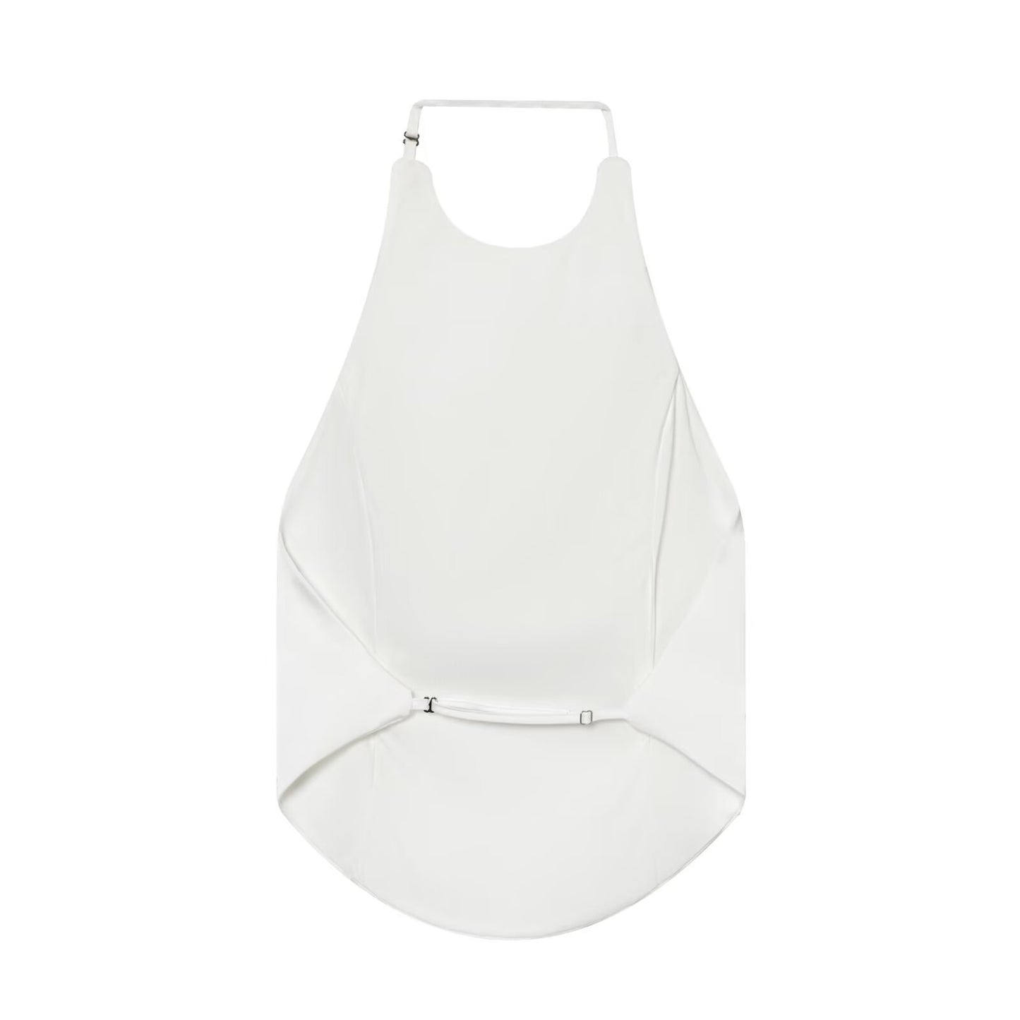 Nola | Summer Halter Neck Top White Backless Tie Detail