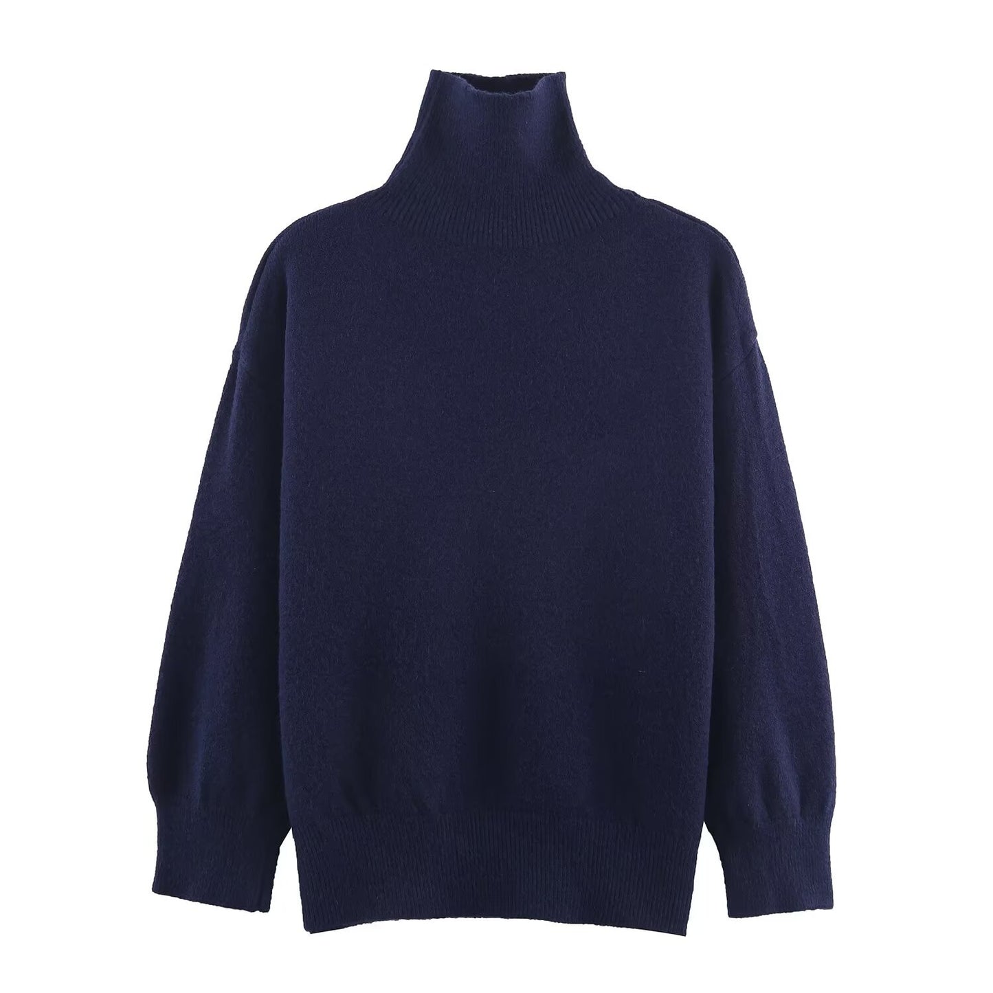 Mira | Turtleneck Sweater Gray Long Sleeve Oversized Relaxed