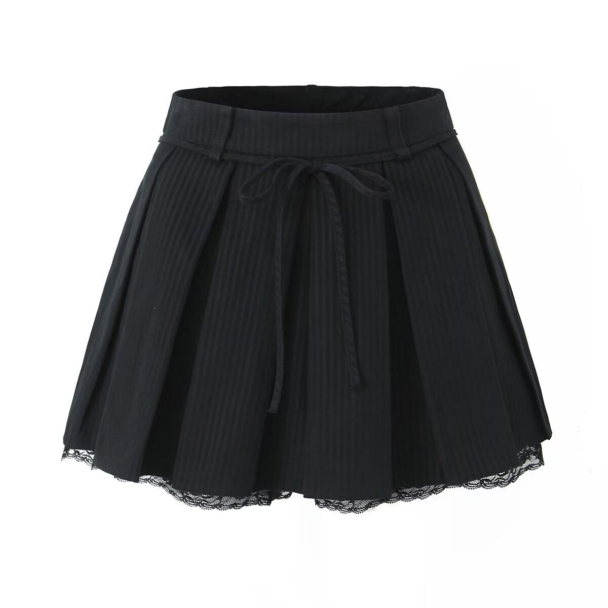 Harper | Black Waistcoat & Pleated Mini Set