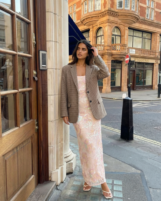 Mora | Oversized Houndstooth Blazer