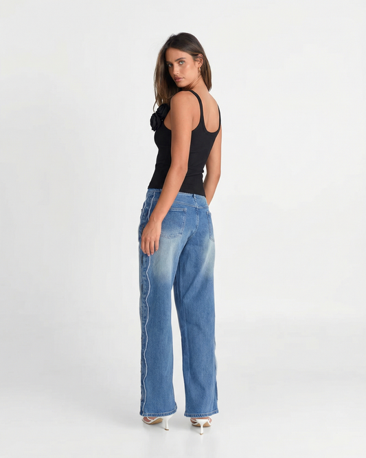 Aria | Elegant Asymmetric Tank Top Black Ribbed Knitted Sleeveless