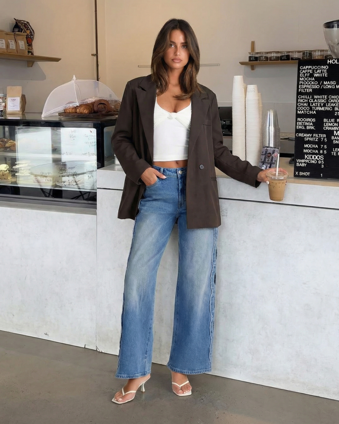 Bea | Everyday Oversized Blazer Brown