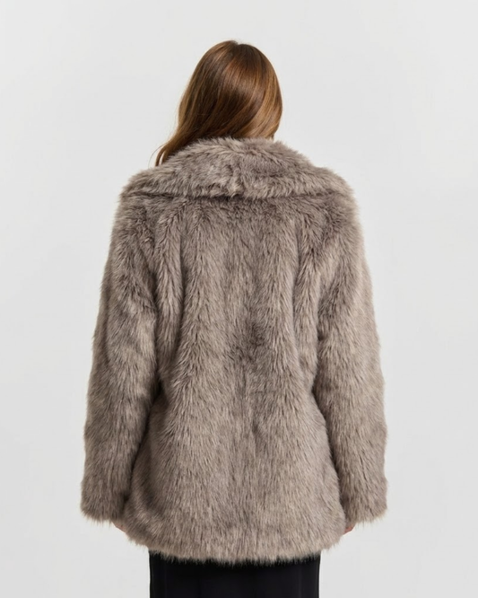 Sable | Winter Fluffy Faux Fur Coat