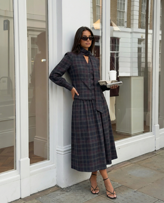 Evelyn | Vintage Midi Skirt Co-ord