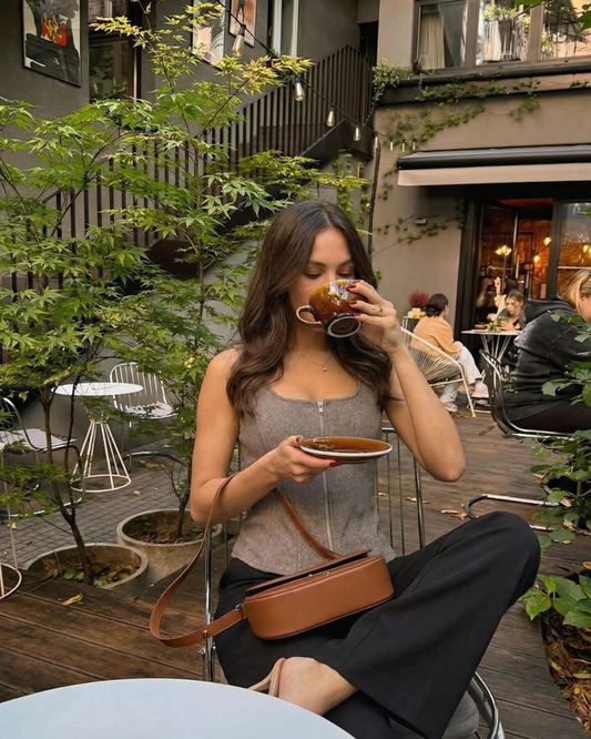 Viola | Smart Casual Corset Top Grey Zip Up Peplum Sleeveless Fitted