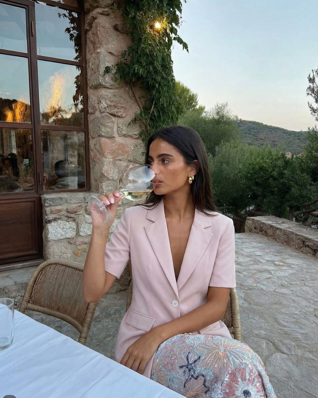 Fleur | Summer Short Sleeve Pink Blazer