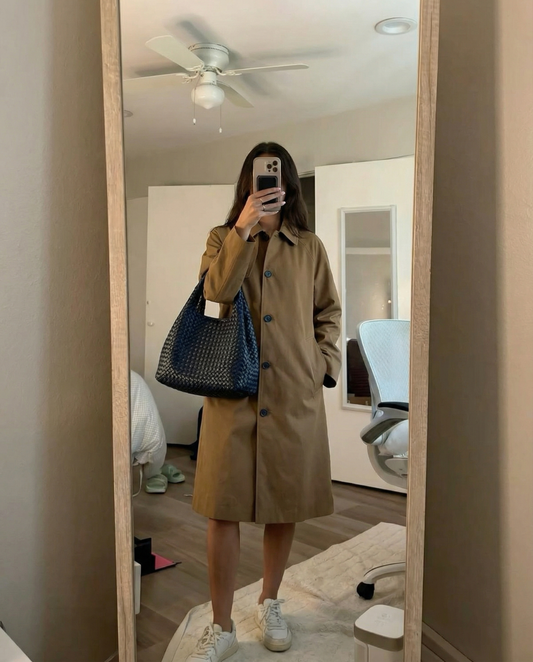 Faye | Smart Casual Trench Coat Camel Long