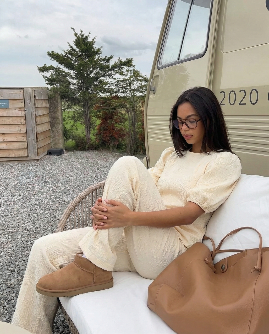 Willow | Cream Jacquard Puff Sleeve Co-ord