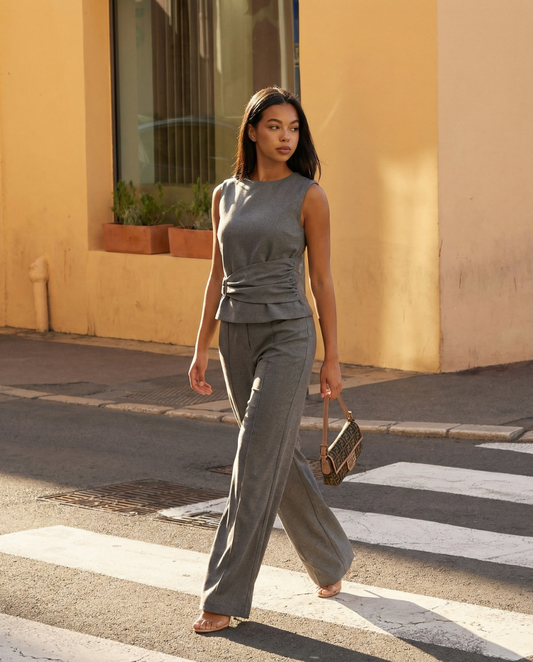 Eleanor | Belted Wide Leg Co-ord Set