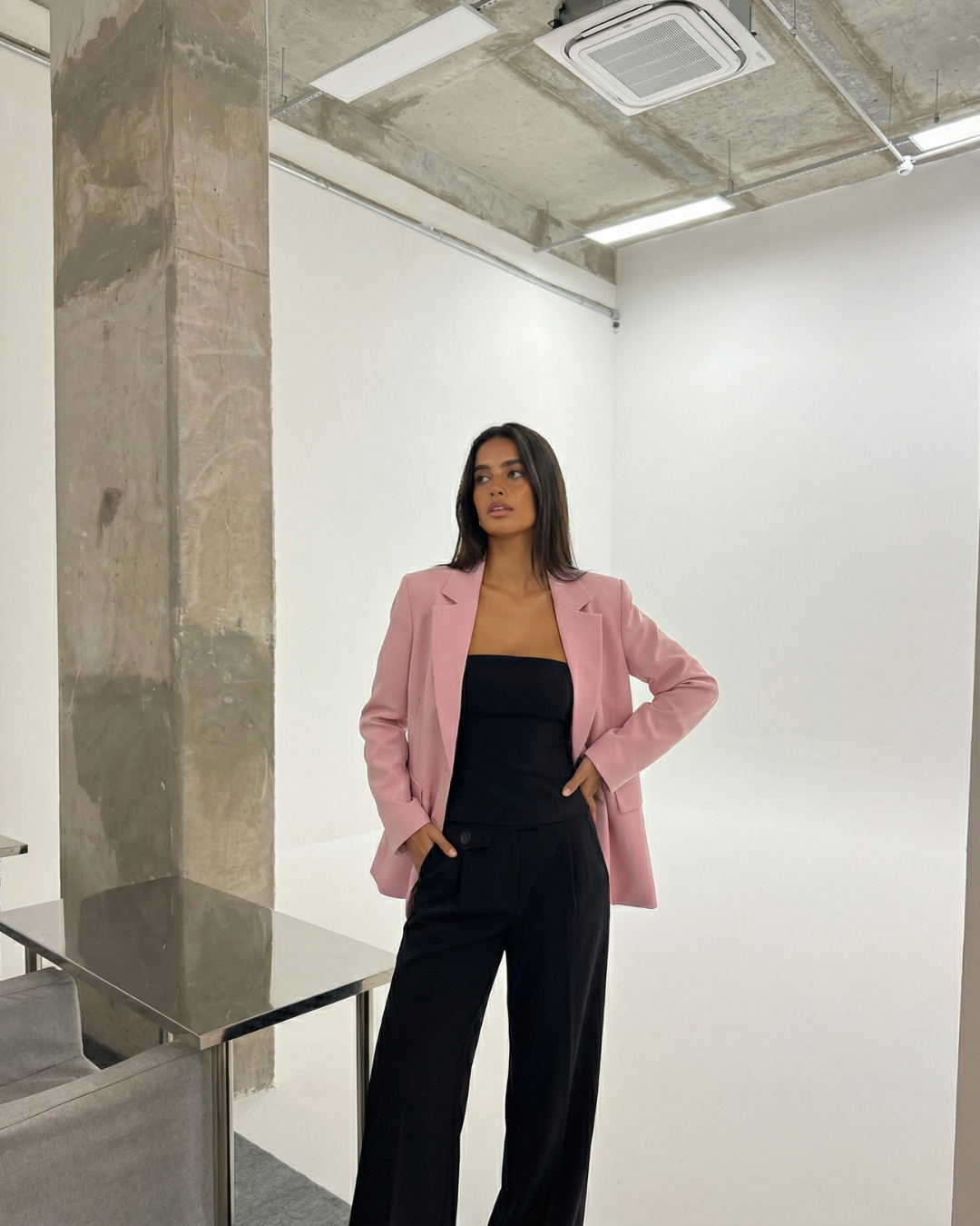 Margot | Oversized Blazer Pink Tailored