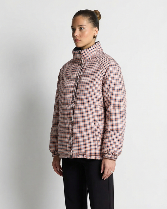 Orla | Casual Puffer Jacket Black Quilted Oversized Reversible