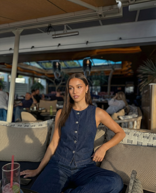 Mila | Denim Waistcoat & Jeans Co-ord