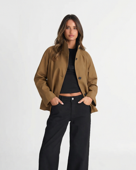 Gemma | Casual Brown Blazer Jacket Oversized