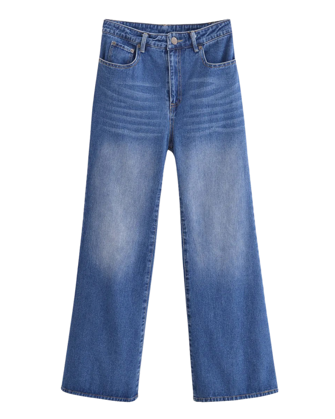 Vera | High Waisted Wide Leg Jeans Blue Relaxed