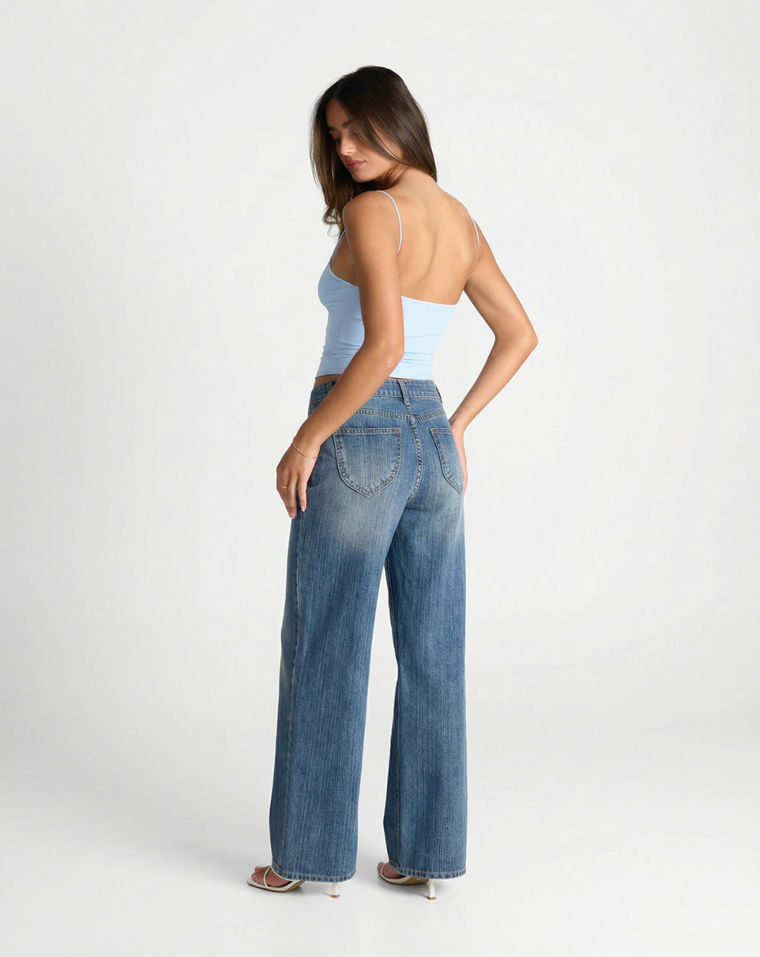 Vera | Wide Leg Jeans Light Wash High Waisted Relaxed