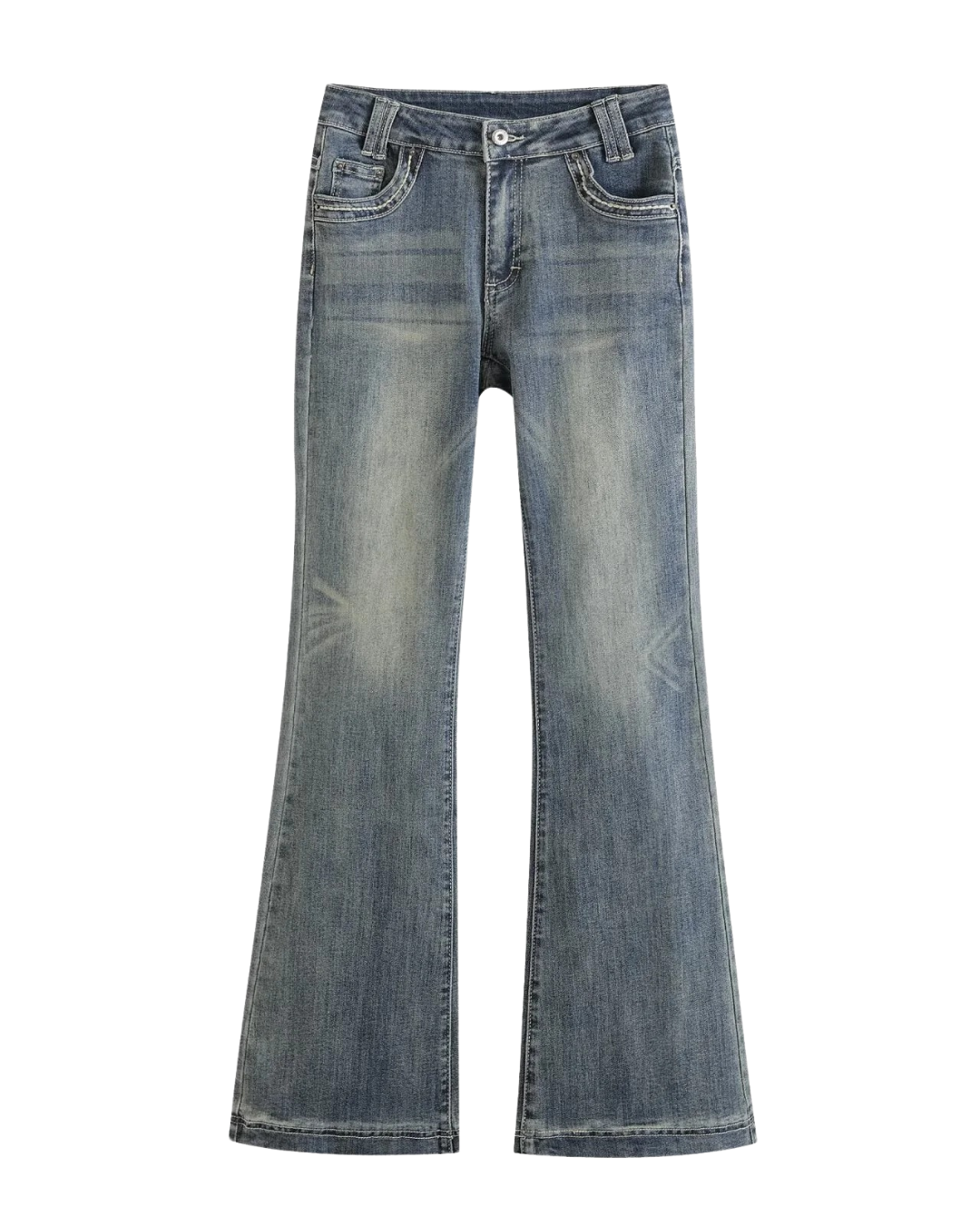 Margot | Y2K Flared Jeans Light Wash High Waisted