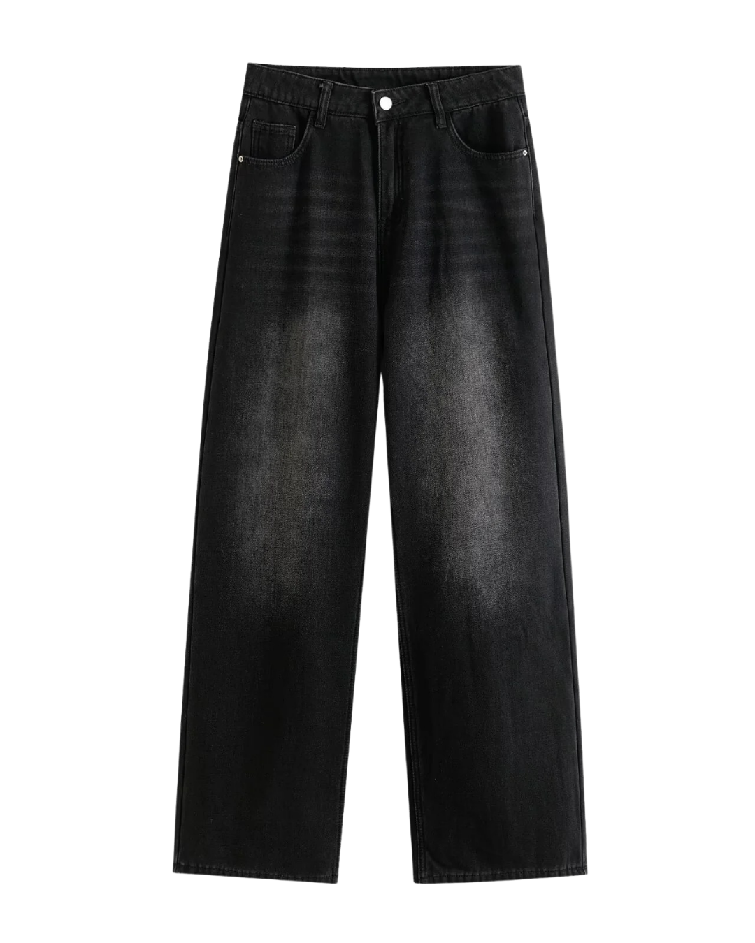 Nola | High Waisted Wide Leg Jeans Dark Blue Faded