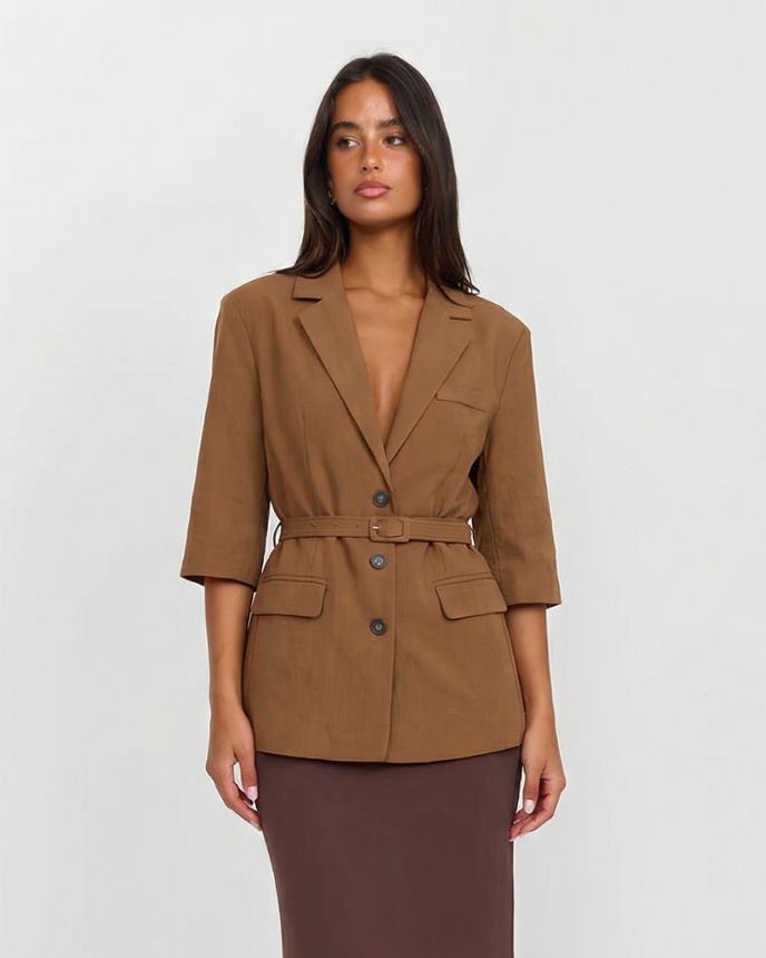 Elsie | Short Sleeve Utility Style Blazer