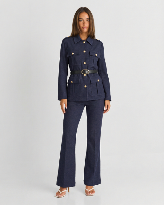Florence | Navy Co-ord Belted Suit