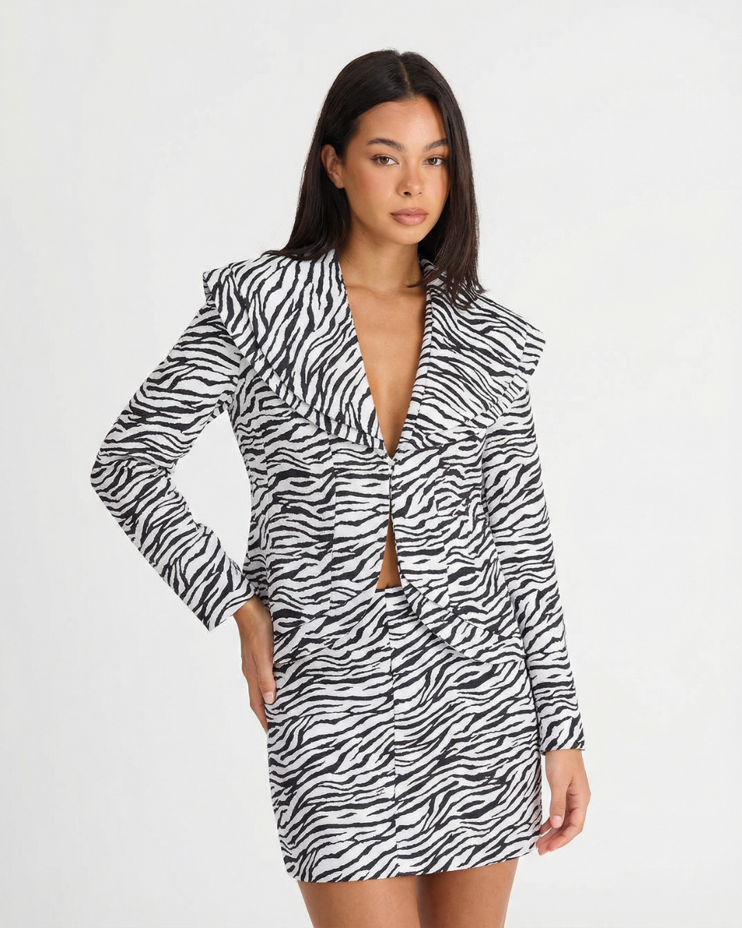 Lola | Zebra Print Blazer Co-ord Set