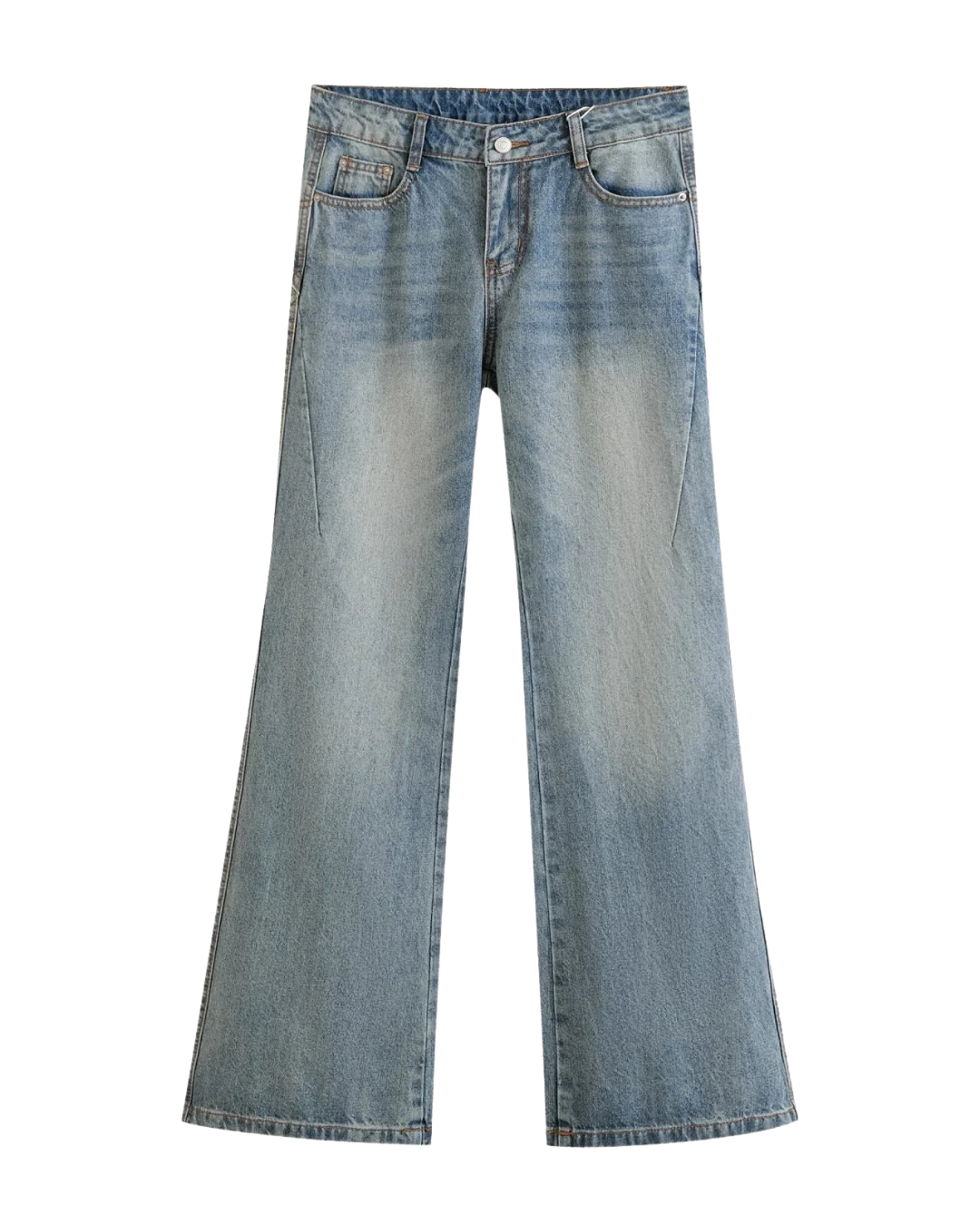 Ayla | Wide Leg Jeans Light Blue High Waisted Vintage
