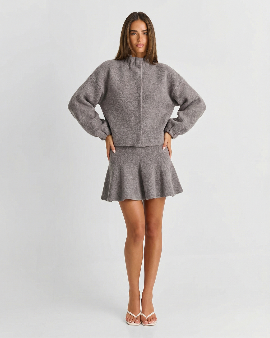 Willow | Knit Bomber & Mini Skirt Co-ord