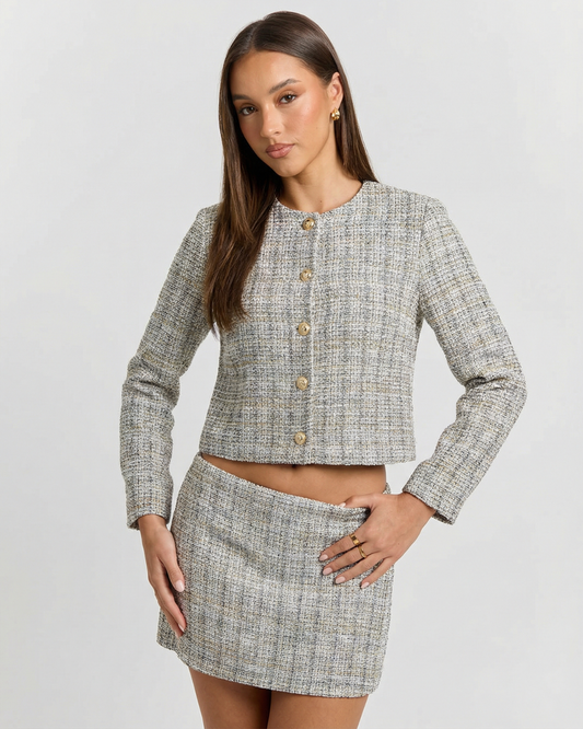 Charlotte | Classic Grey Skirt Co-ord