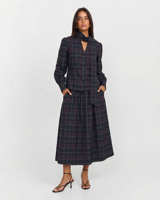 Evelyn | Vintage Midi Skirt Co-ord