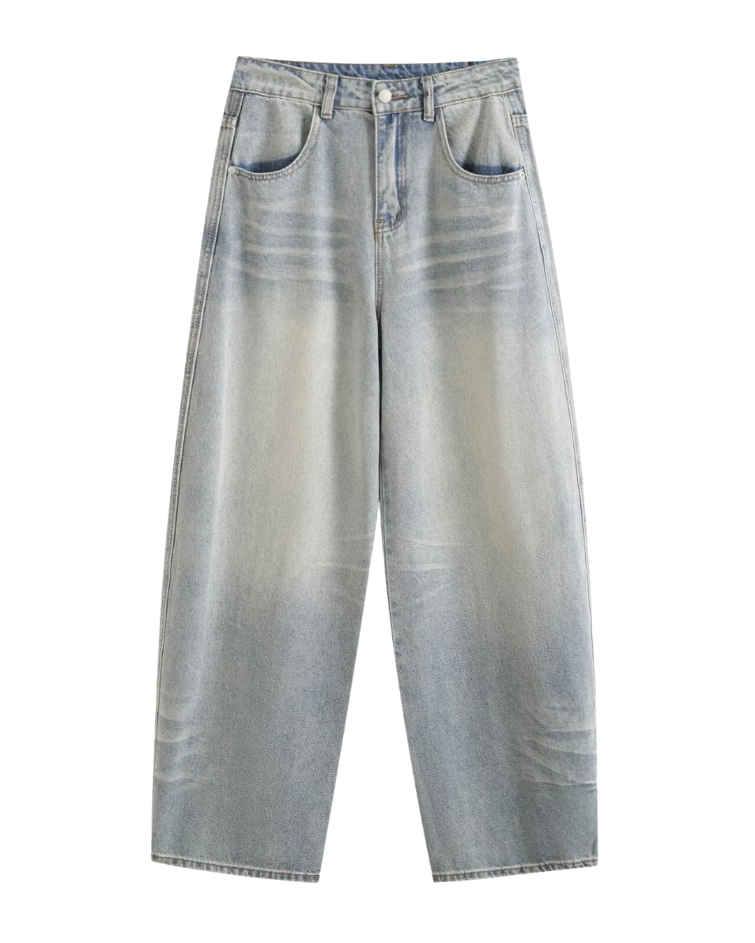 Thea | Vintage Wide Leg Jeans Light Wash High Waisted