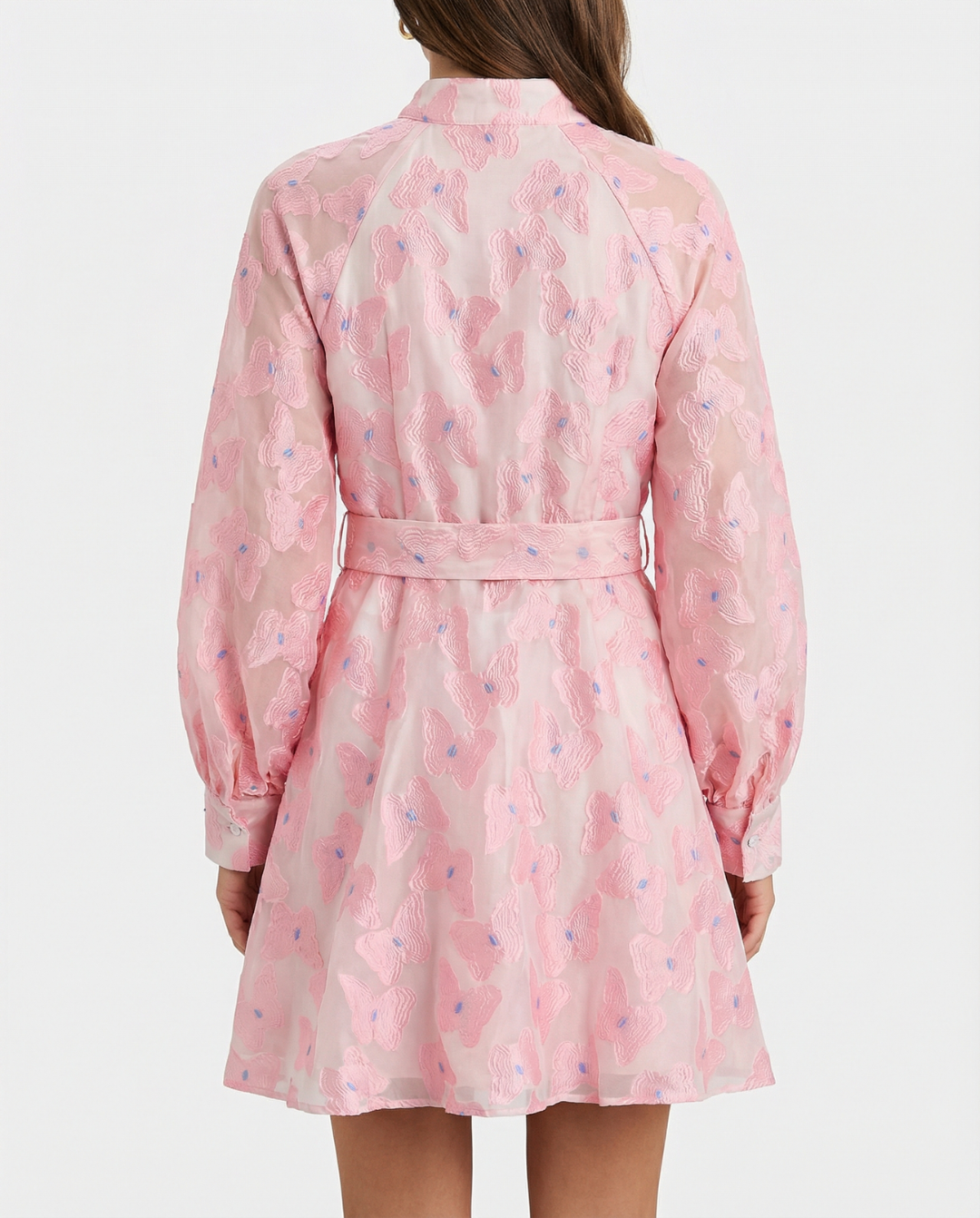 Fleur | Summer Floral Shirt Dress Pink