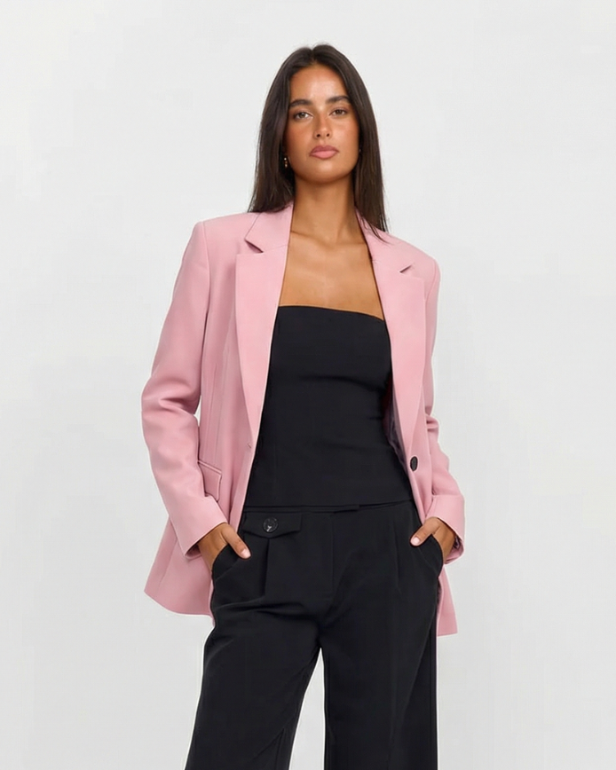 Margot | Oversized Blazer Pink Tailored