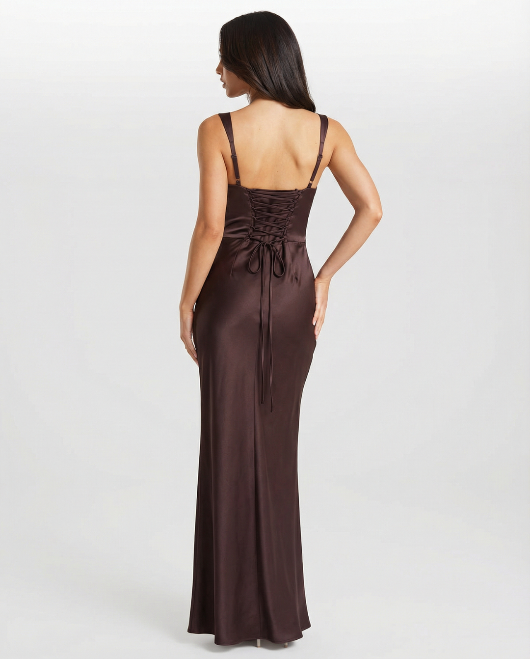 Tia | Elegant Satin Maxi Dress