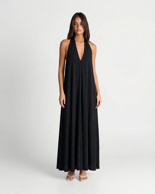 Xanthe | Summer Halter Neck Maxi Dress