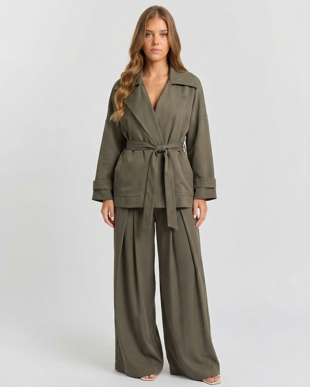 Imogen | Trench Style Wide Leg Co-ord