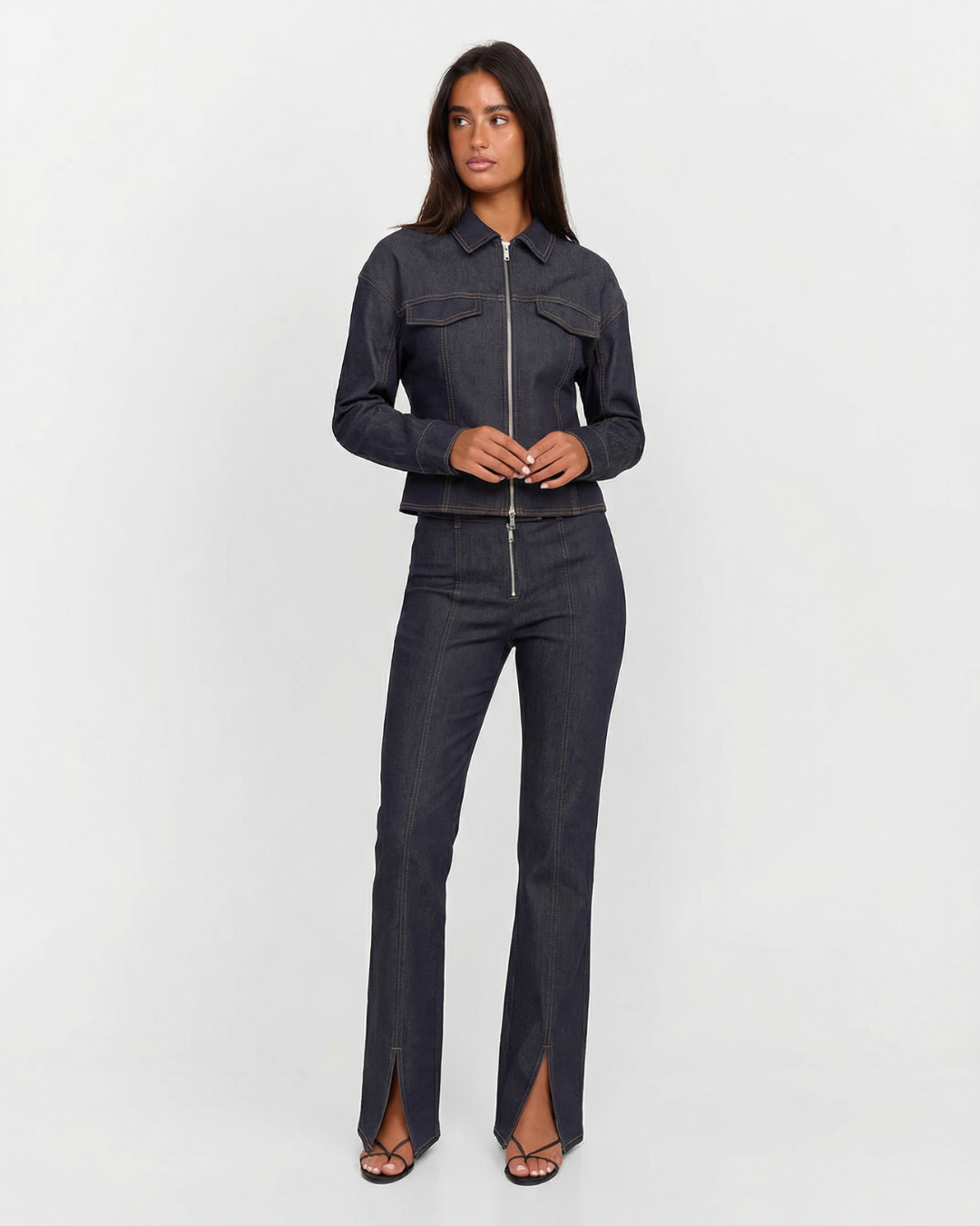 Mia | Dark Wash Denim Co-ord Set