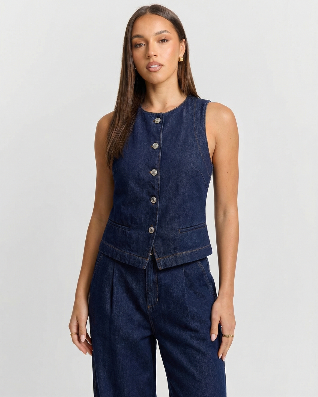 Mila | Denim Waistcoat & Jeans Co-ord