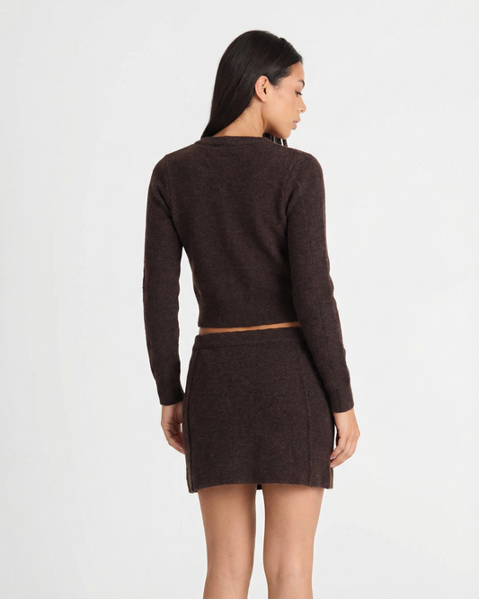 Hazel | Soft Chocolate Brown Knit Set