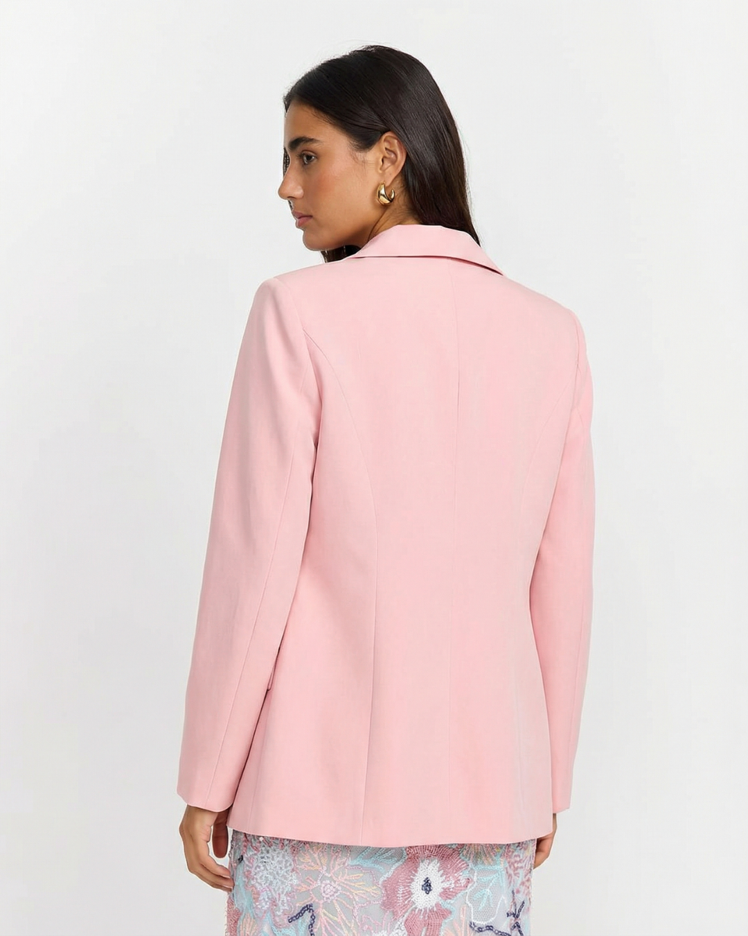 Lara | Smart Casual Double Breasted Blazer Pink