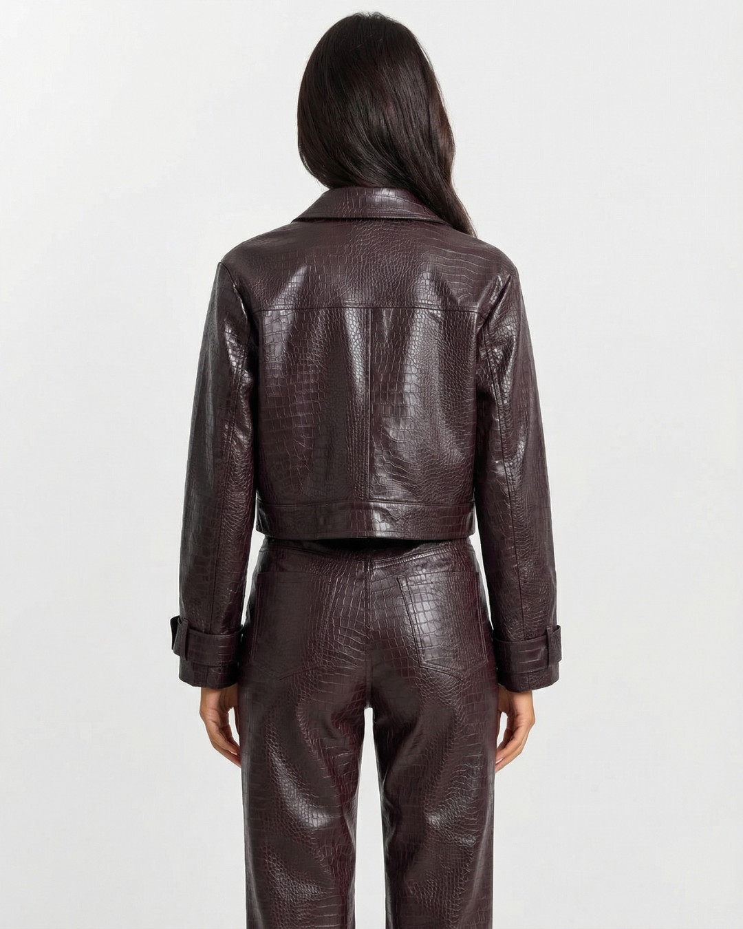 Stella | Chocolate Mock Croc Co-ord