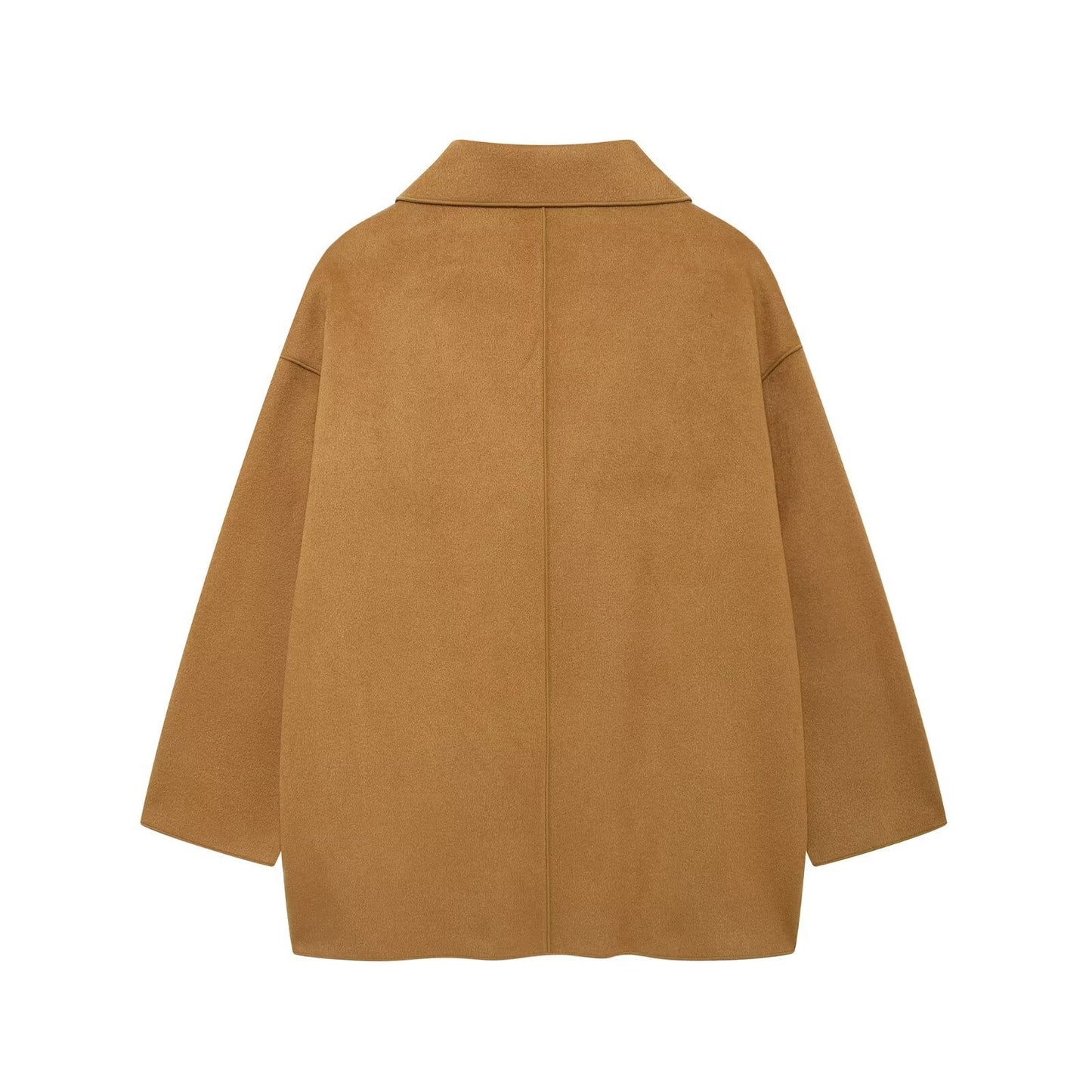 Fleur | Oversized Blazer Camel Longline Wool Tailored