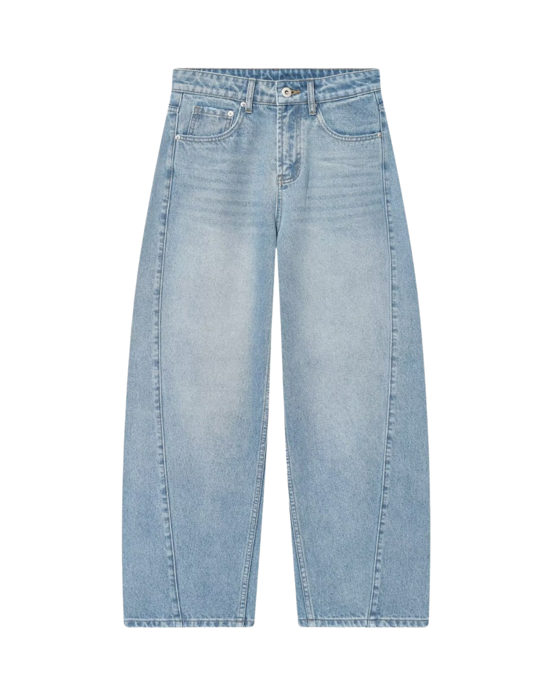 Vera | High Waisted Wide Leg Baggy Jeans Light Blue