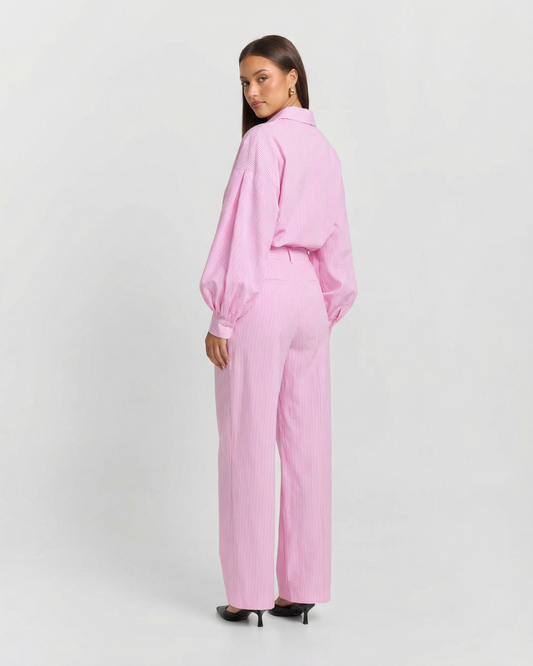 Rosie | Relaxed Pink Wide Leg Set