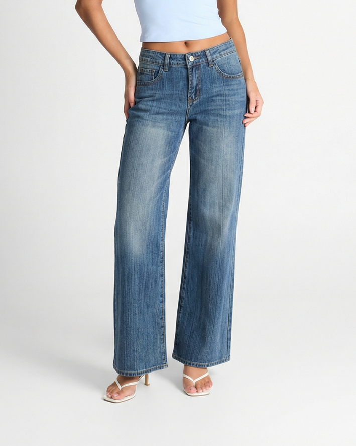Vera | Wide Leg Jeans Light Wash High Waisted Relaxed