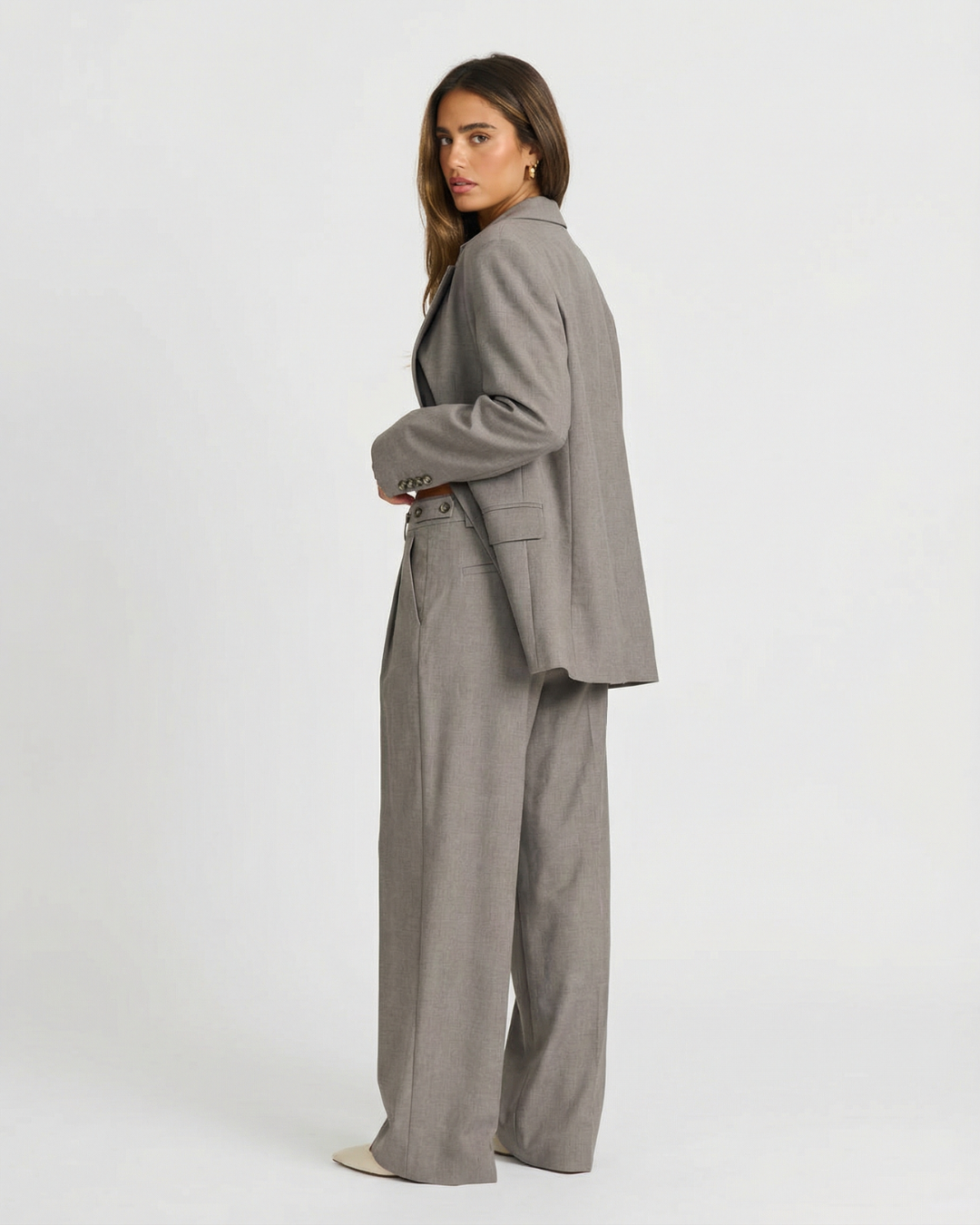 Isla | Double Breasted Wide Trouser Suit