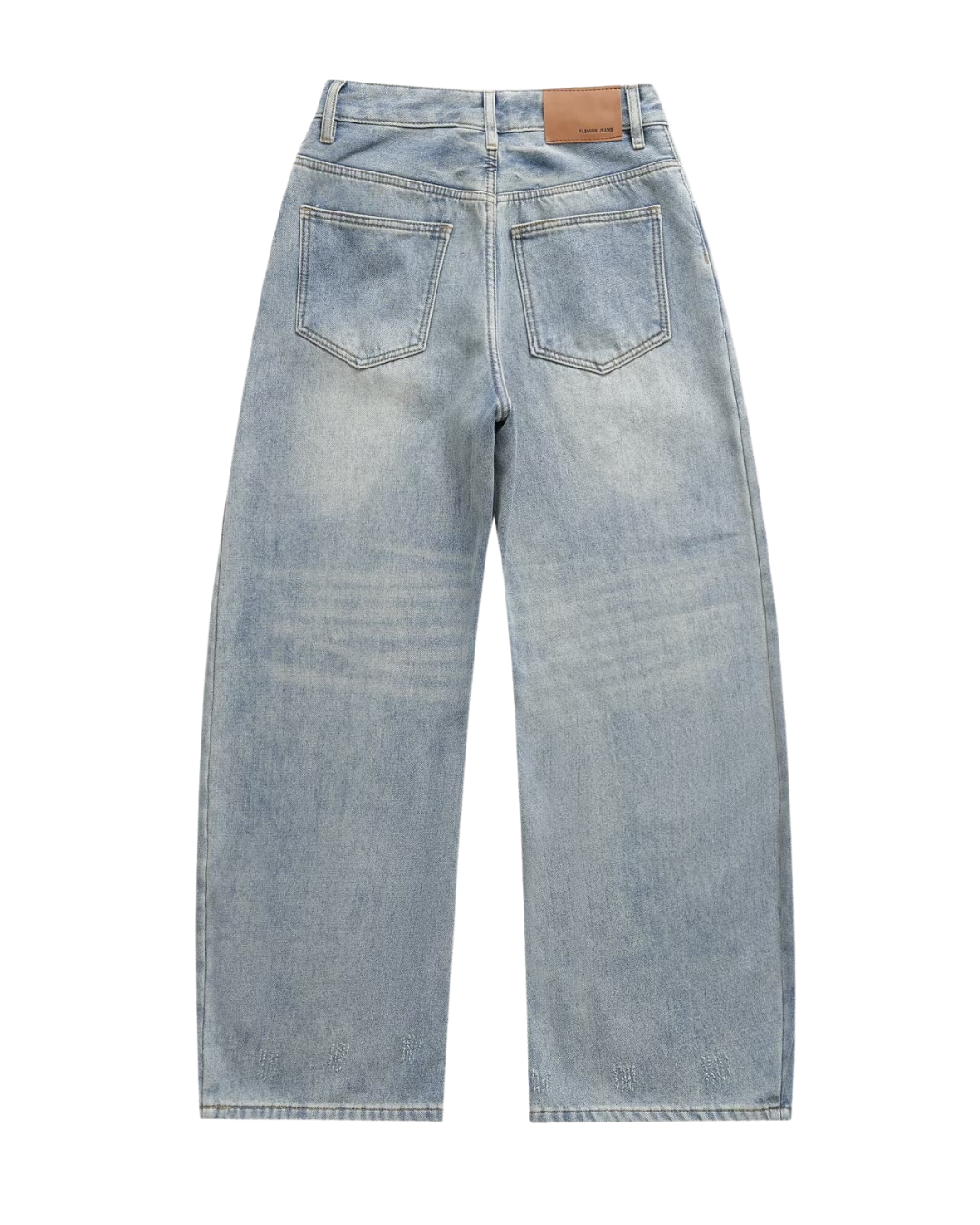 Isla | Wide Leg Jeans Light Blue High Waisted Vintage Faded