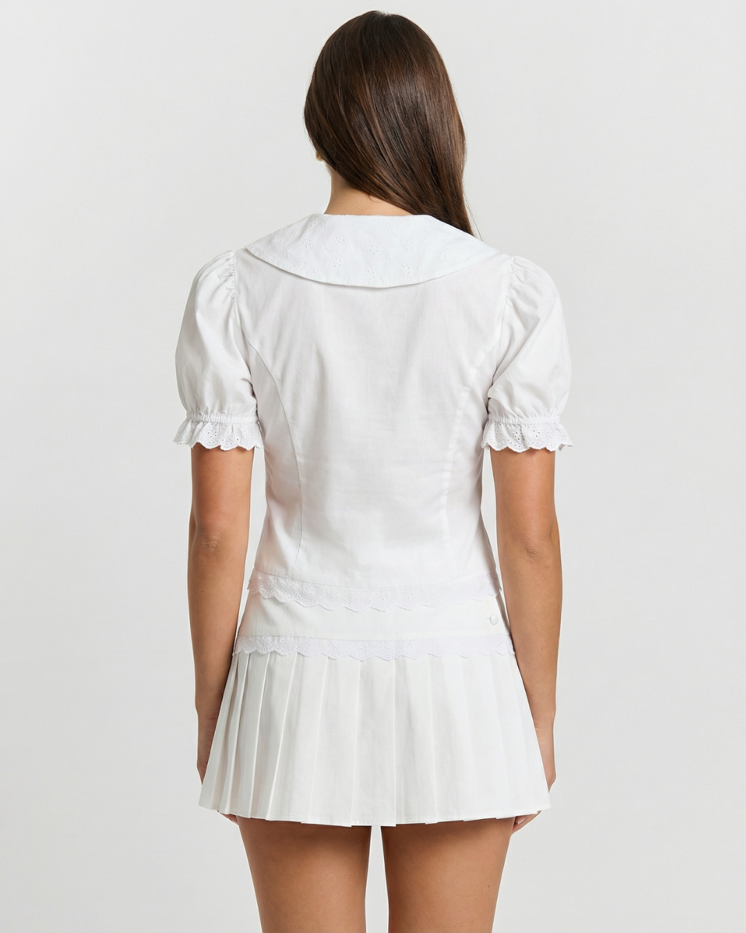 Daisy | White Puff Sleeve Co-ord