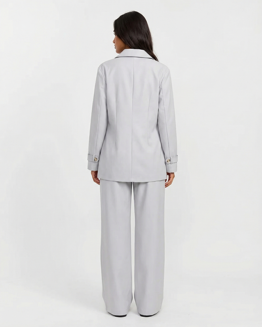 Nina | Grey Wide Leg Co-ord Set